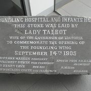 Foundling Hospital and Infants' Home, Foundation Stone